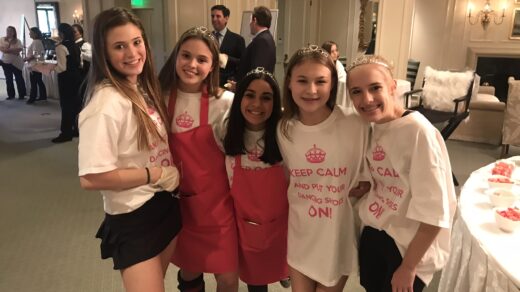 National Charity League Mariposa Chapter members volunteer at Gladney Center Daddy Daughter Dance in Alamo Heights, TX